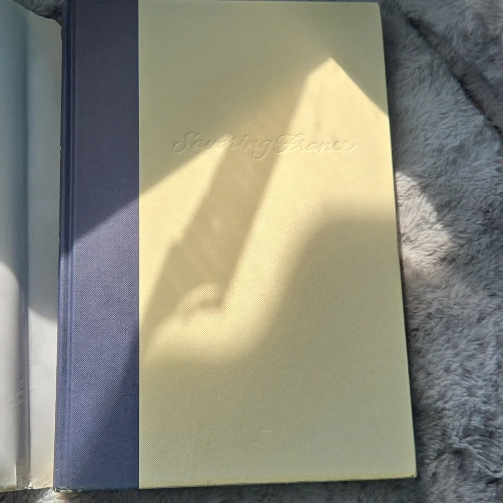 Williams Sonoma Savoring France Cookbook with Green and Yellow Cover